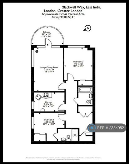 2 Bedroom Flat To Rent In Blackwall Way, London, E14