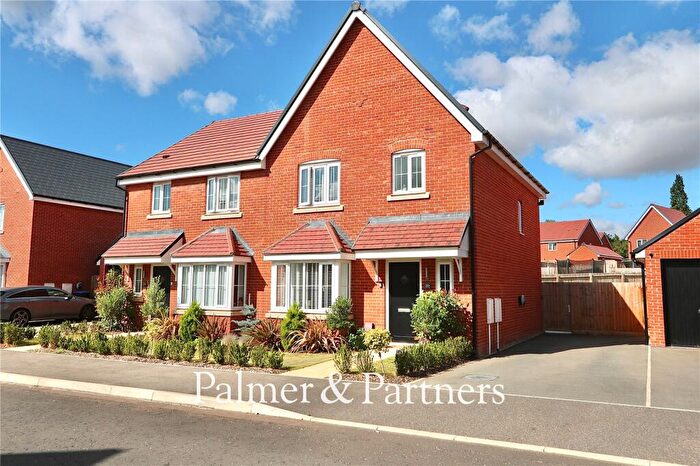 3 Bedroom Semi-Detached House For Sale In Bronze Barrow Way, Bramford, Suffolk, IP8