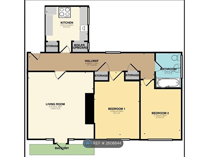 2 Bedroom Flat To Rent In Hamstead Court, Birmingham, B19