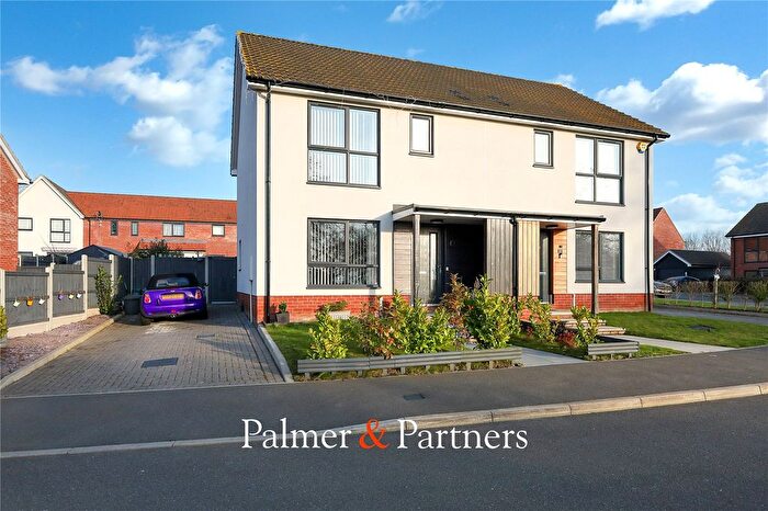 3 Bedroom Semi-Detached House For Sale In Robinson Close, Great Bromley, Colchester, Essex, CO7