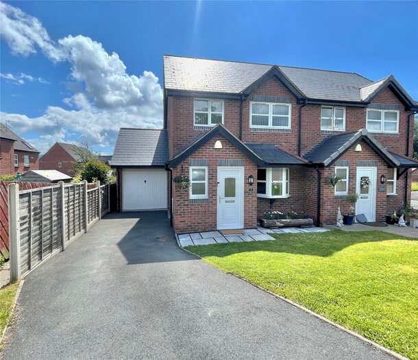 3 Bedroom Semi-Detached House For Sale In Maes Chwarae, Churchstoke, Montgomery, Powys, SY15