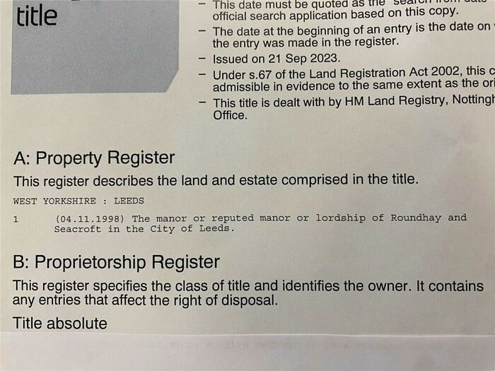 House For Sale In Lord Of Roundhay And Seacroft, C/O Auction House