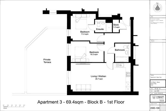 2 Bedroom Flat For Sale In Haddington Court, William Street, Herne Bay, CT6