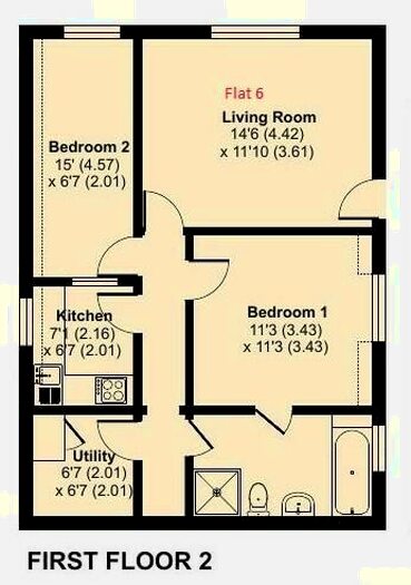 2 Bedroom Flat To Rent In Downs View, EX23