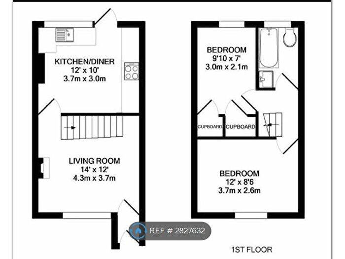 2 Bedroom End Terrace House To Rent In Waterloo Road, Sutton, SM1