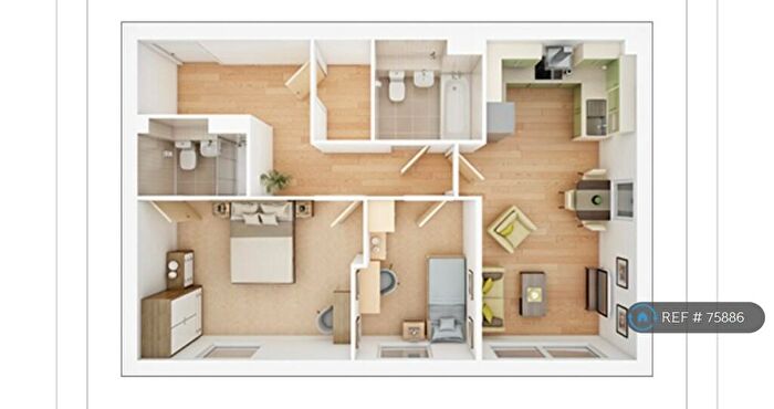 2 Bedroom Flat To Rent In Pineywoods Lane, Milton Keynes, MK8