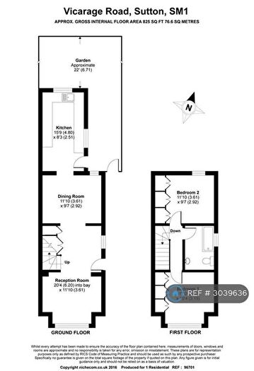 2 Bedroom Semi-Detached House To Rent In Vicarage Road, Sutton, SM1