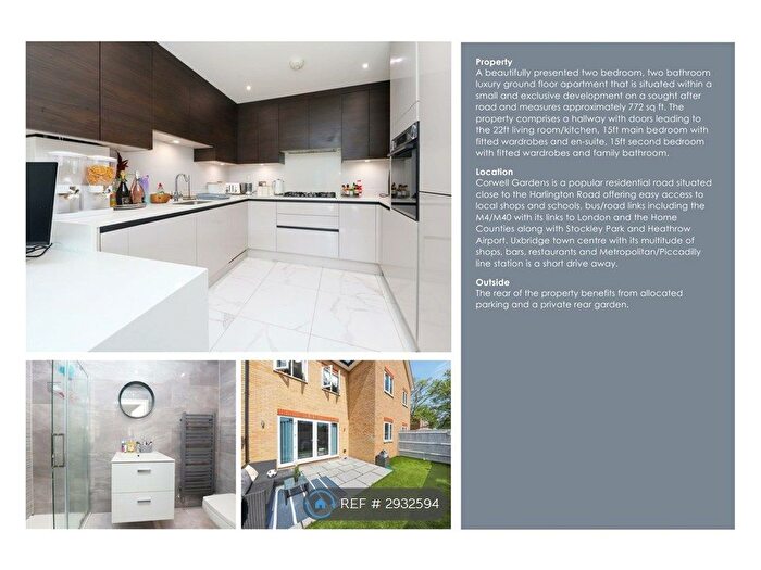 2 Bedroom Flat To Rent In Bathroom Ground Floor Apartmen, Uxbridge, Hillingdon, UB8