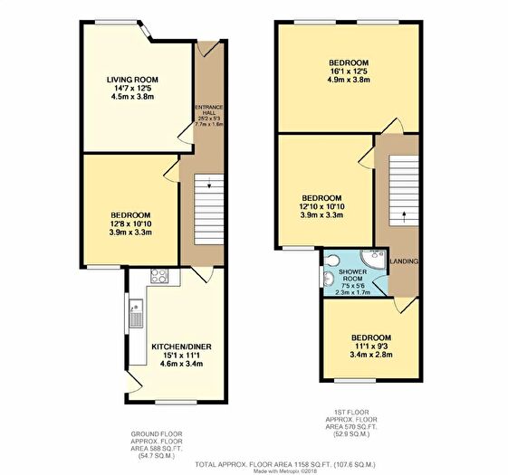4 Bedroom Terraced House To Rent In Redcar Avenue, West Didsbury, Manchester, M20