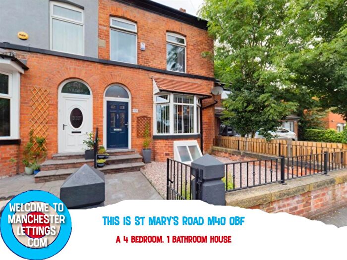 4 Bedroom End Of Terrace House To Rent In St. Marys Road Manchester, M40
