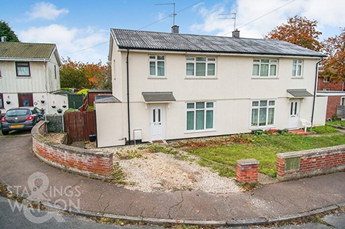 3 Bedroom Semi-Detached House For Sale In Rachel Close, Costessey, Norwich, NR5