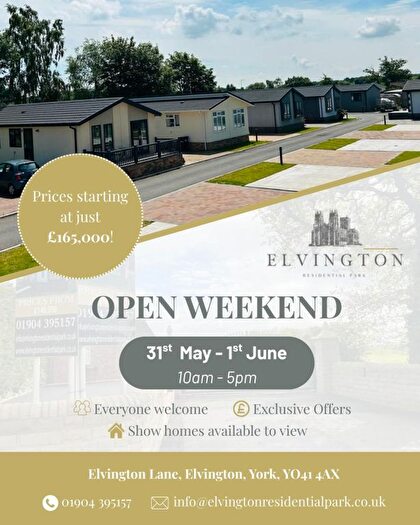 2 Bedroom Mobile/park Home For Sale In York Road, Elvington, York, YO41