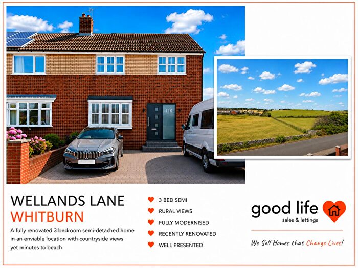3 Bedroom Semi-Detached House For Sale In Wellands Lane, Whitburn, SR6