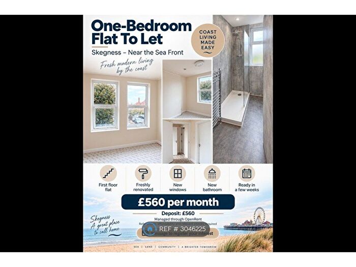 1 Bedroom Flat To Rent In Scarbrough Avenue, Skegness, PE25