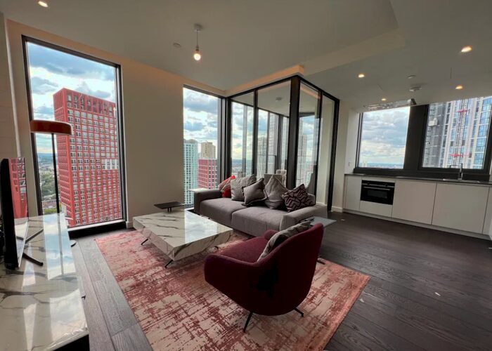 2 Bedroom Flat To Rent In Damac Tower Nine Elms London, Bondway, London, SW8