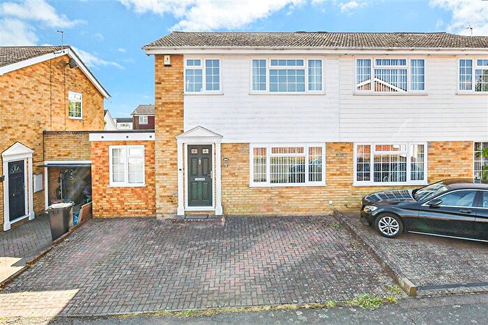 4 Bedroom Semi-Detached House For Sale In Whitebeam Drive, Coxheath, Maidstone, Kent, ME17
