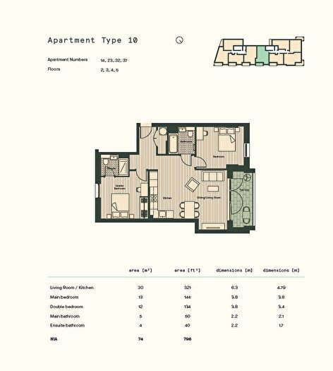 2 Bedroom Apartment For Sale In The Tipton, Kentish Town, NW5
