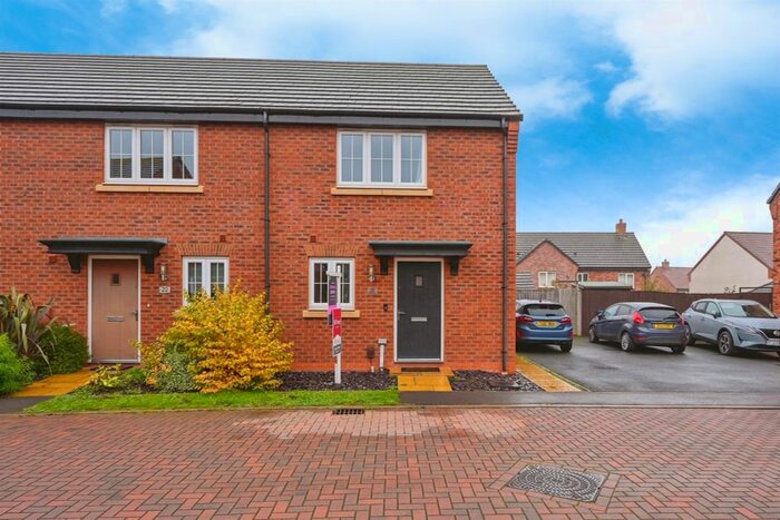 2 Bedroom Semi-Detached House For Sale In Lister Avenue, Streethay, Lichfield, WS13