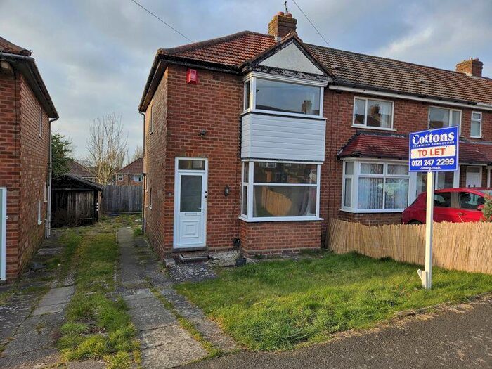 2 Bedroom End Of Terrace House To Rent In Nuthurst Road, West Heath, B31