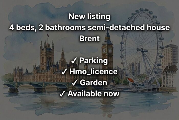 4 Bedroom Semi Detached House To Rent In Sudbury Court Road, Sudbury, Wembley, HA1