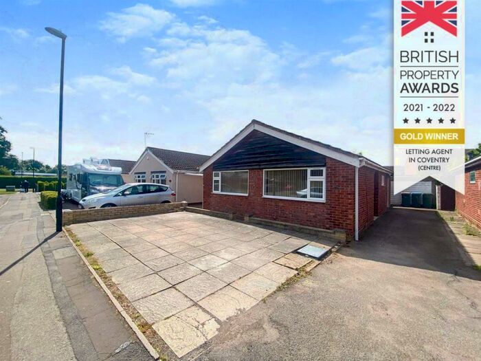 2 Bedroom Detached Bungalow To Rent In Barford Close, Binley, Coventry, West Midlands, Pr, CV3