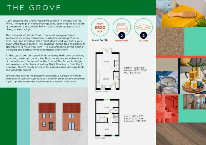 2 Bedroom Terraced House To Rent In Cranswick Grove, Dream, Hull, East Riding Of Yorkshire, HU9