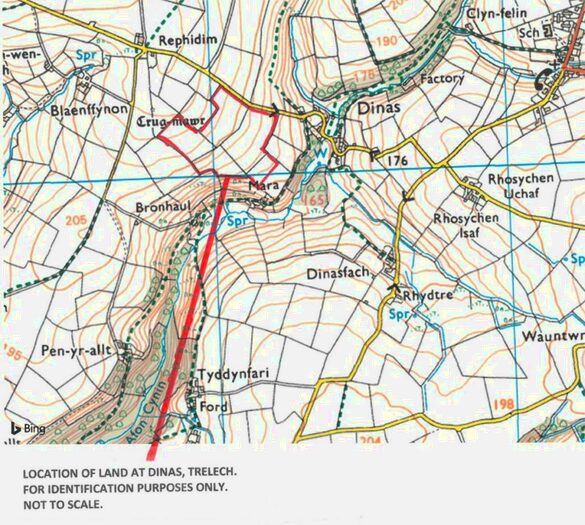 Land For Sale In . Acres Or Thereabouts Of Land, Dinas, Trelech, SA33