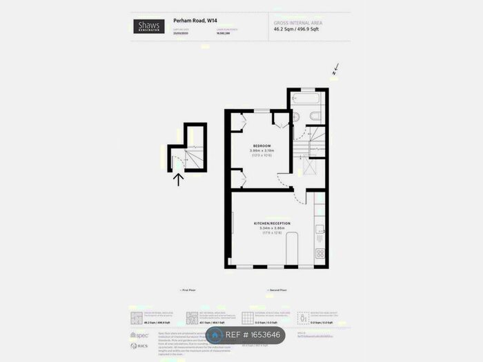 1 Bedroom Flat To Rent In Perham Road, London, W14