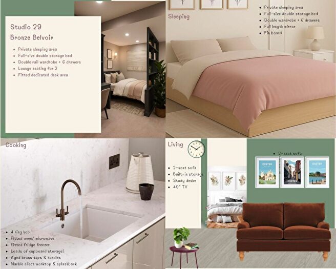 1 Bedroom Apartment To Rent In Bronze Belvoir- Studio |Verney St, EX1