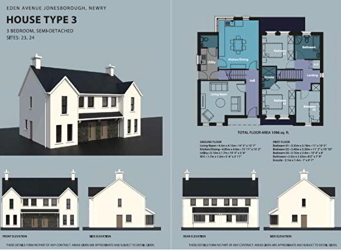 3 Bedroom Semi-Detached House For Sale In House Type, Eden Avenue, Newry, BT35
