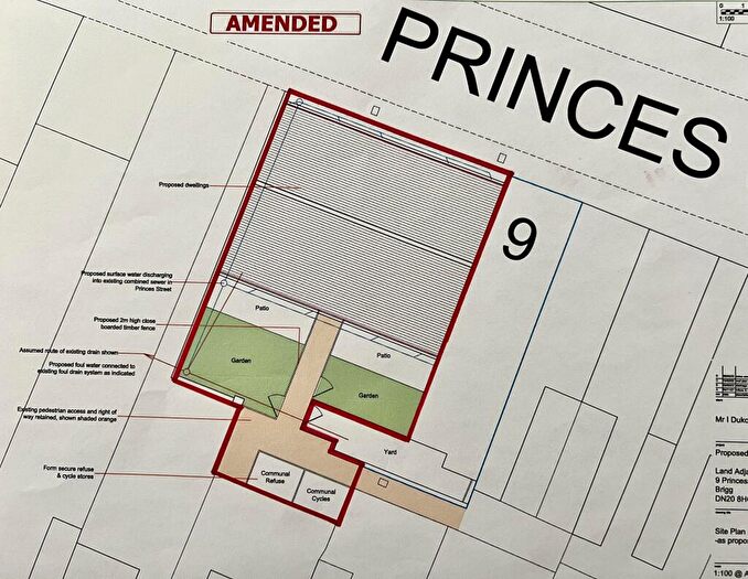Plot For Sale In Princess Street, Brigg, North Lincolnshire, DN20