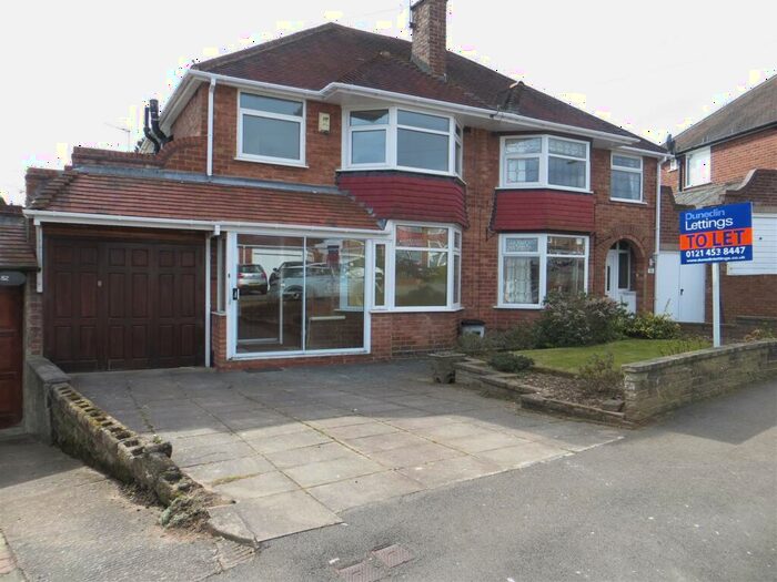 3 Bedroom Semi-Detached House To Rent In Loynells Road, B45