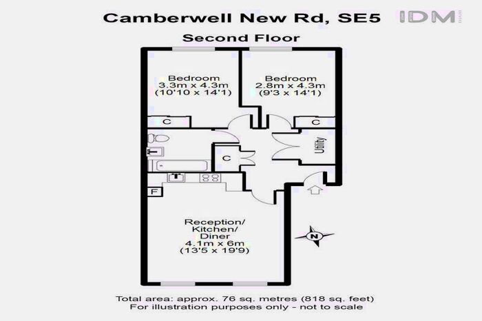 2 Bedroom Apartment To Rent In Camberwell New Road, London, SE5
