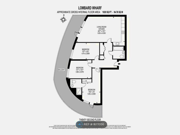 3 Bedroom Flat To Rent In Lombard Wharf, London, SW11