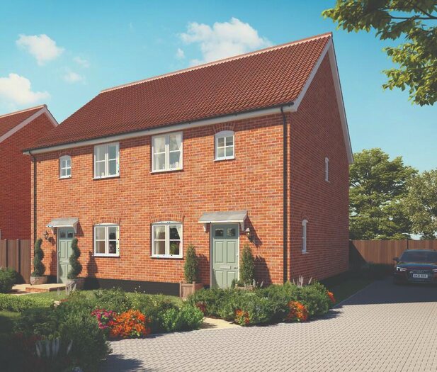 2 Bedroom Semi-Detached House For Sale In Off Roman Way, Halesworth, Suffolk, IP19