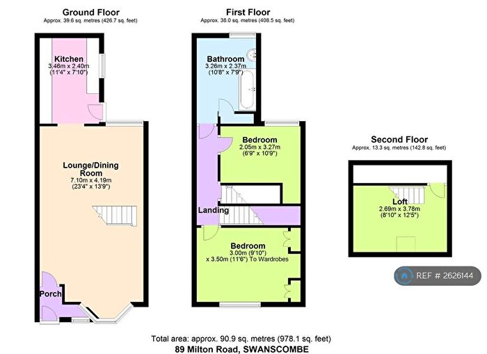 3 Bedroom Terraced House To Rent In Milton Road, Swanscombe, DA10