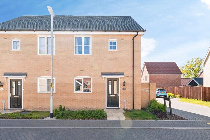 2 Bedroom Semi-Detached House For Sale In Strickland Drive, Swanton Morley, Dereham, Norfolk, NR20