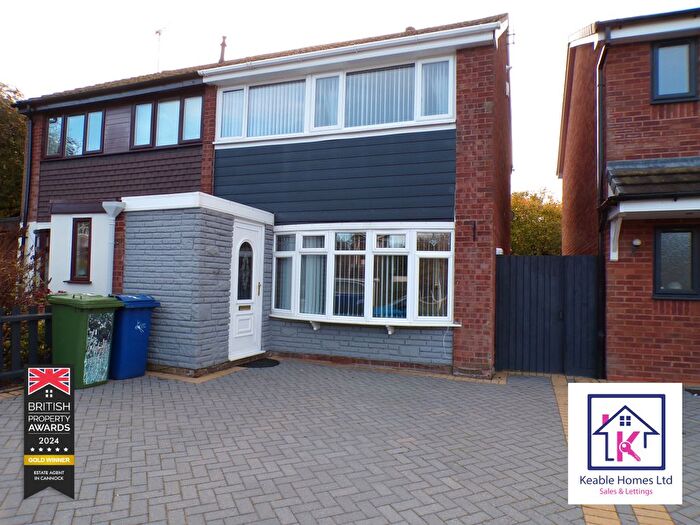 3 Bedroom Semi-Detached House To Rent In Laurel Drive, Hednesford, Cannock, WS12