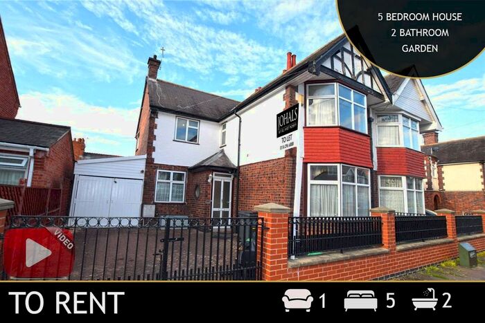 5 Bedroom Semi-Detached House To Rent In Kimberley Road, Leicester, LE2