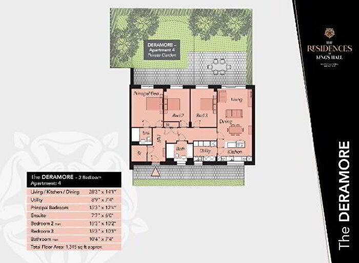 3 Bedroom Ground Floor Apartments For Sale In The Deramore, The Residences At Kings Hall, Belfast, BT9