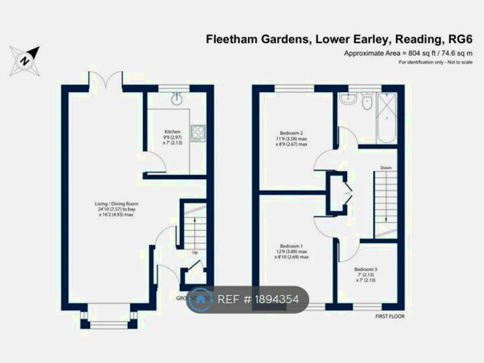3 Bedroom Semi-Detached House To Rent In Fleetham Gardens, Lower Earley, Reading, RG6