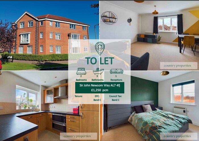 2 Bedroom Flat To Rent In Sir John Newsom Way, Welwyn Garden City, AL7