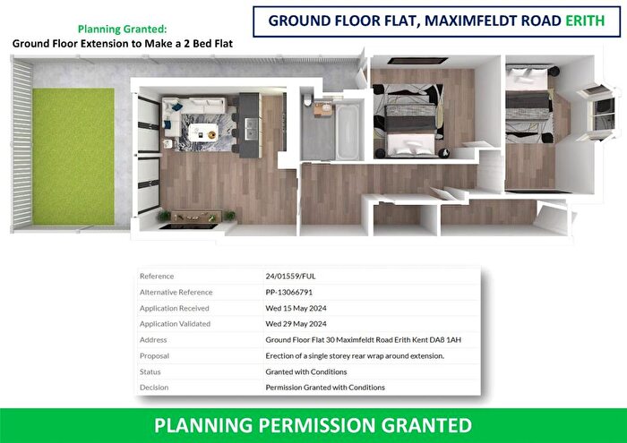 1 Bedroom Flat For Sale In Maximfeldt Road, Erith, DA8