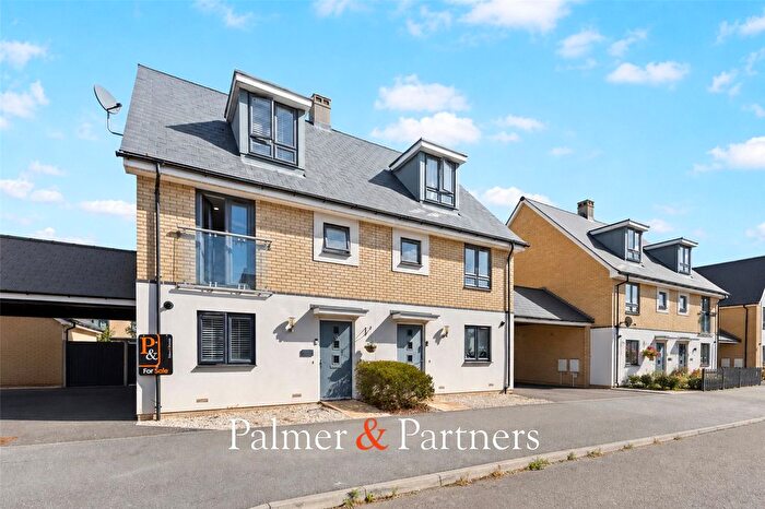 3 Bedroom Semi-Detached House For Sale In Laurence Byrne Avenue, Stanway, Colchester, Essex, CO3