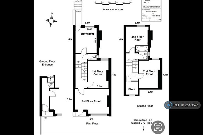 3 Bedroom Flat To Rent In Salisbury Road, London, N4