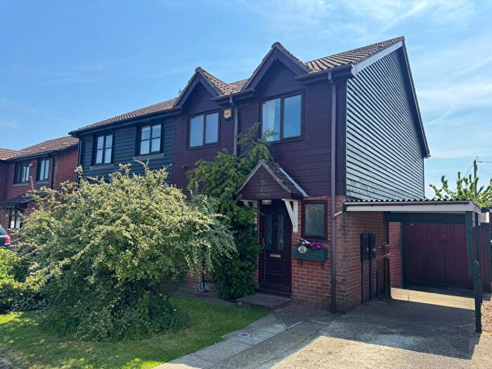 3 Bedroom Semi-Detached House For Sale In Cricketers Close, Hawkinge, Folkestone, Kent, CT18