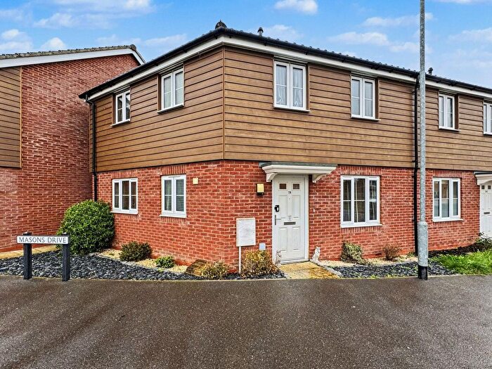 2 Bedroom Terraced House For Sale In Masons Drive, Great Blakenham, Ipswich, IP6