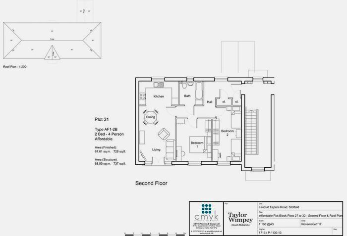 2 Bedroom Apartment To Rent In Elder Avenue, Stotfold, Hitchin, SG5